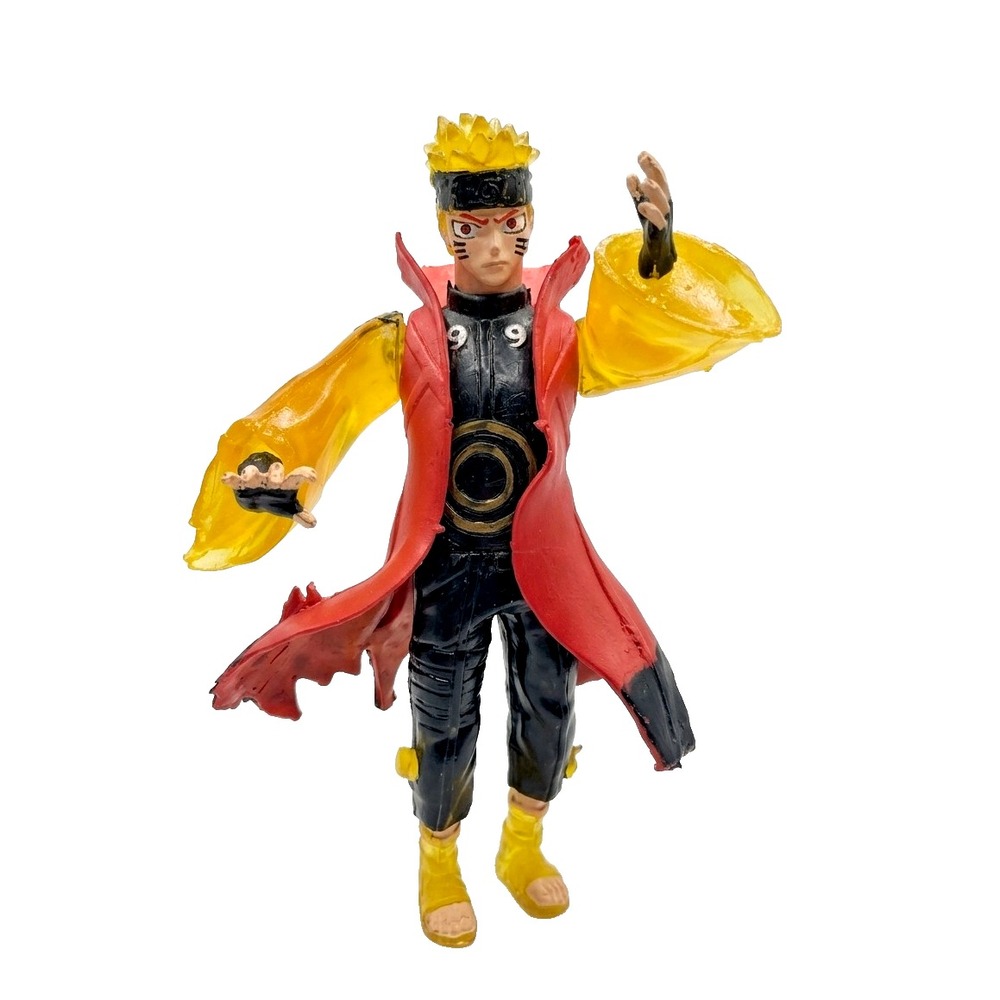 10" Naruto Uzumaki Sage Mode Kurama Link Form Custom Action Figure Statue 10in